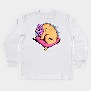 Pumpkitt's Biggest Fan Kids Long Sleeve T-Shirt